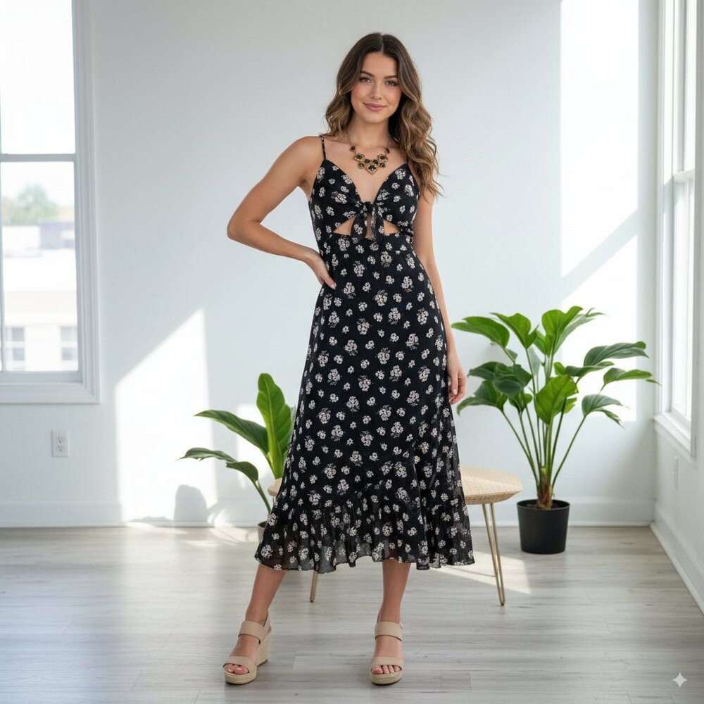 BELLEVUE THE LABEL LIDA MIDI DRESS